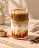 Iced Hojicha Caramel Latte Maison Zegzaw