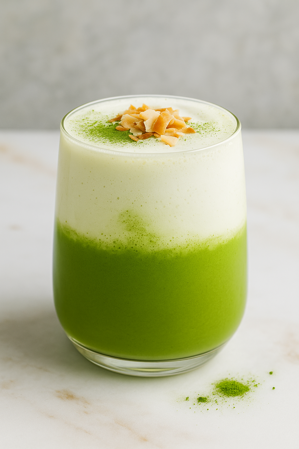Coconut Matcha Cream Latte